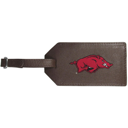 Siskiyou Arkansas Razorbacks Leather Luggage Strap, One Size, Team Colors