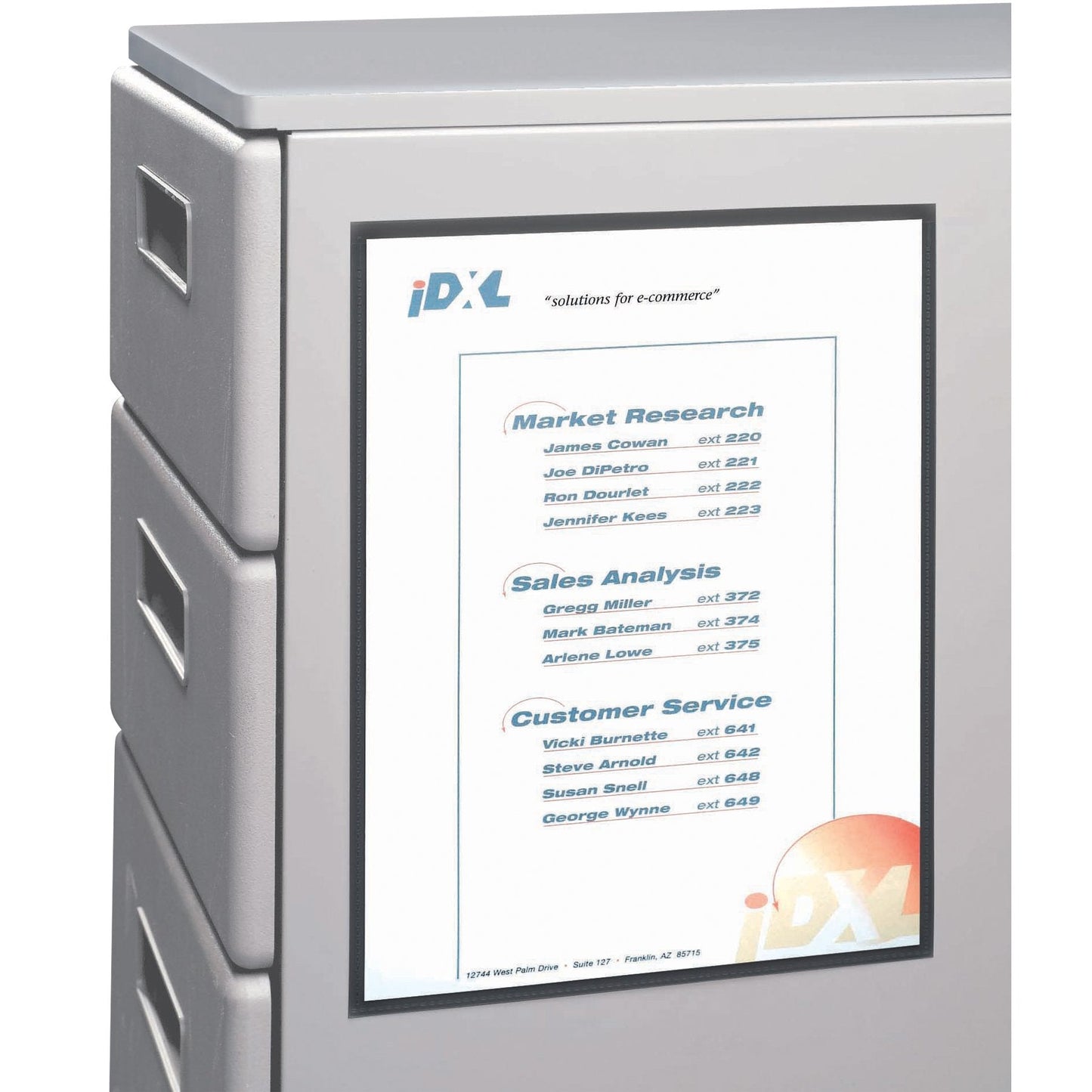 C-Line Magnetic Cubicle Keepers for Metal and Whiteboard Surfaces, Clear, 8.5 x 11 Inches, 2 per Pack (37911)