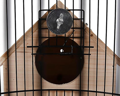 OMEM Wooden Parrot Breeding Box Birds Nests Parrot House Wooden Breeding Box Birdcages Stand Accessories