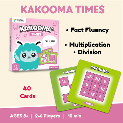 Kakooma Times – Multiplication & Division Puzzle Game – Boost Fact Fluency & Accuracy – Grades 3-6 Math Fun