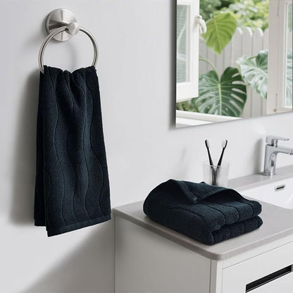 Hand Towels with Wavy Jacquard