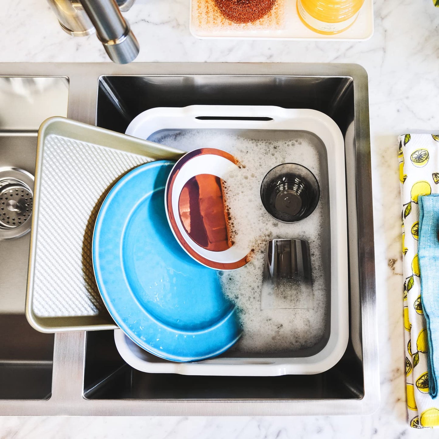 madesmart Collapsible Drying Dish Rack | SINKWARE Collection | Easy Storage | BPA-Free