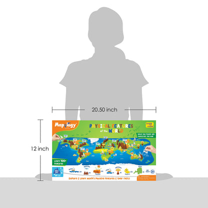 Imagimake Mapology Physical Features | World Map for Kids | 3D Puzzles for Ages 8-10 | Educational Toys for Kids 8-12 | Gifts for Boys & Girls 8-12 | Building Toys Gift for Birthday and Summer