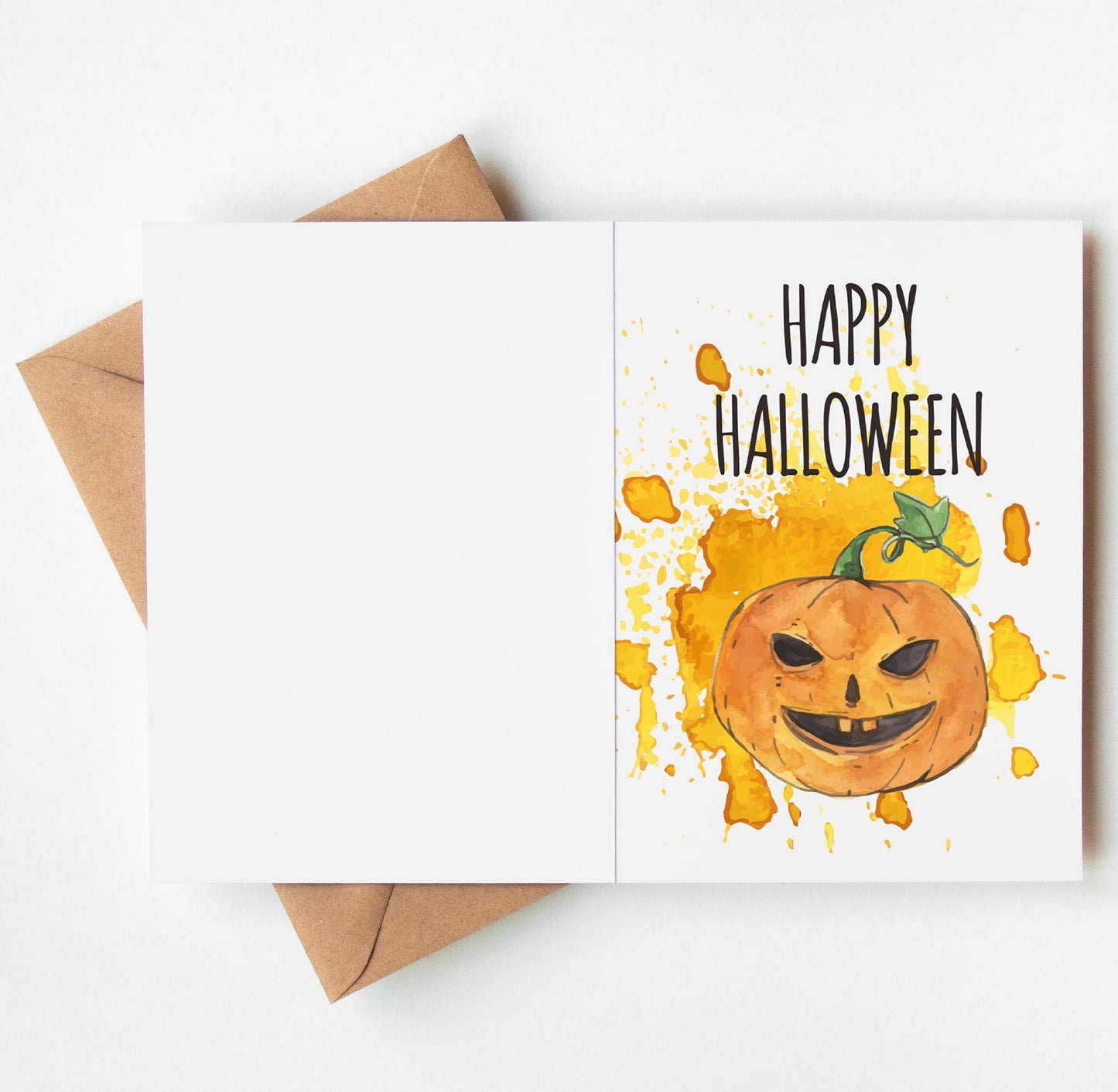 TRIDECOR Halloween Cards with Envelopes, 6 Folded 5x7 Greeting Cards