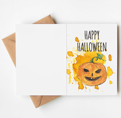 TRIDECOR Halloween Cards with Envelopes, 6 Folded 5x7 Greeting Cards