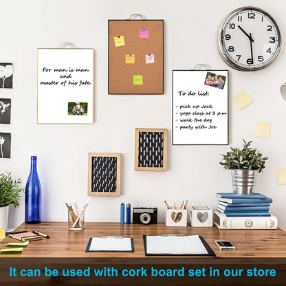 TSJ OFFICE Small White Board - 16" X 12" Portable Gold Aluminum Framed Whiteboard, Magnetic Dry Erase Board with a Handle, to Do List Notepad for Office, Home, School