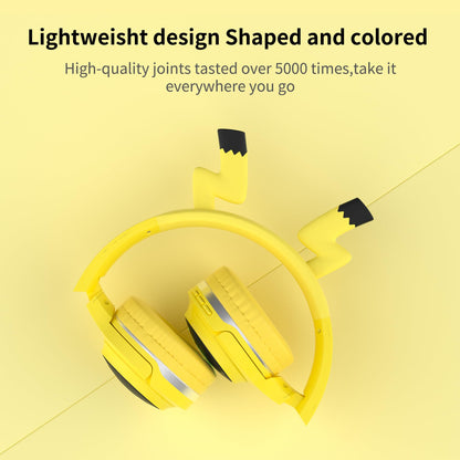YLFASHION Wireless Kids Headphones with 7-Color LED Lights, 85dB Safe Volume & 40H Playtime – Ultra-Soft Over-Ear for School Travel