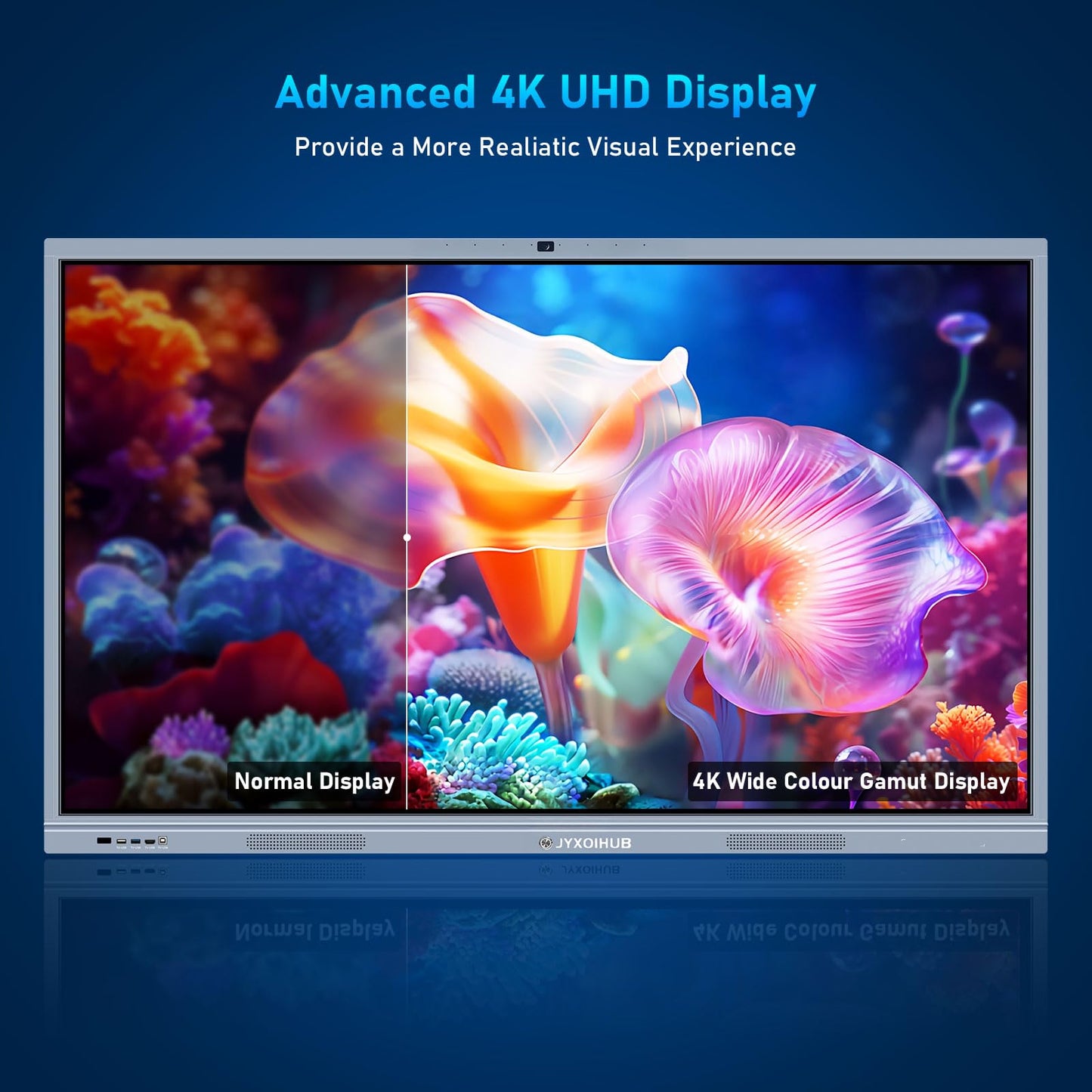 Smart Board Collaboration Hub, JYXOIHUB Digital Electronic Whiteboard Built in Dual OS for Classroom and Business, Touch Screen Interactive Smart Whiteboard (Board Only) (65 Inch)