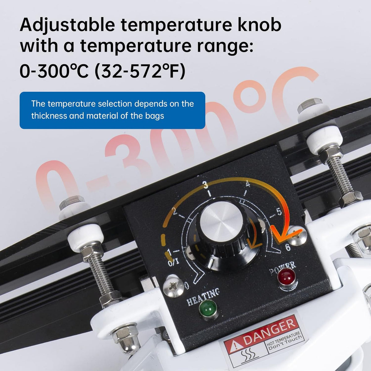 Portable Hand Held Heat Sealer Machine-R-PACK FKR-400, 16 Inches, For Foil Bag, Kraft Bag, Mylar Bag