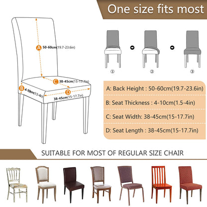 Kigai Black and White Stripes Dining Room Chair Covers Set of 2,Stretchable Removable Washable Spandex Kitchen Chair Protector Slipcovers for Restaurant,Hotel,Ceremony,Christmas Decoration