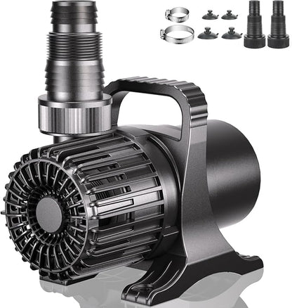 WaterRebirth (3200GPH-175W,UL listed) High Flow Large Fountain Submersible Water Pond Sump Pump Aquarium Electric Waterfall Pump Outdoor PS-3200