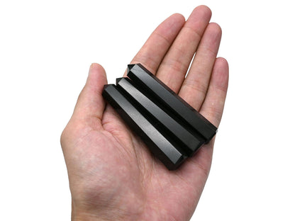 Amazing Gemstone Black Obsidian Crystal Towers ~ Natural Healing Crystal Point Obelisk for Reiki Healing and Crystal Grid (3" to 4" INCH)