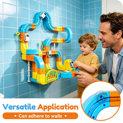 Electric Train Set for Kids Ages 3-8, 242Pcs 3D Flexible Race Track Toy, Gravity-Defying 360° Loop Building Set, STEM DIY Railroad Learning Toy Gift for Toddlers Boys Girls
