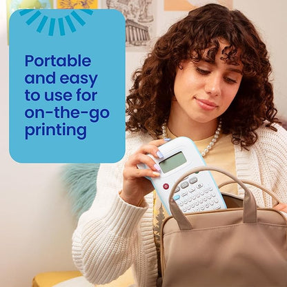 Brother P-Touch PT-N10 Personal Handheld Label Maker, Portable and Prints, P-Touch Btag ~½” (12mm) Wide Color Personalized Label Tapes, (Pack of 3)