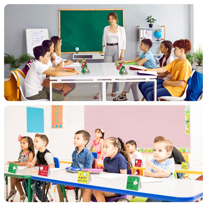 Harloon 48 Pcs I Need Help Mini Flip Chart Signs Self Assessment Cards Behavior Management Classroom Tools for Kids Teachers Classroom School Behavior Educational and Learning Activities Supplies