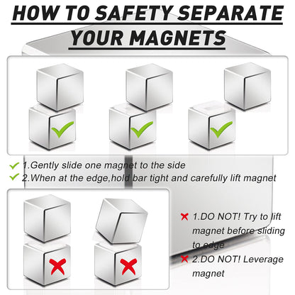 MIKEDE Neodymium Magnet Super Strong, Super Strong Powerful Rare Earth Magnets for Stud Finder and Science Project- One Piece