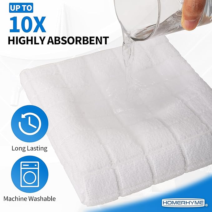 HOMERHYME Hand Towels for Bathroom, 24 Pack 25''*15'' Microfiber Bath Hand