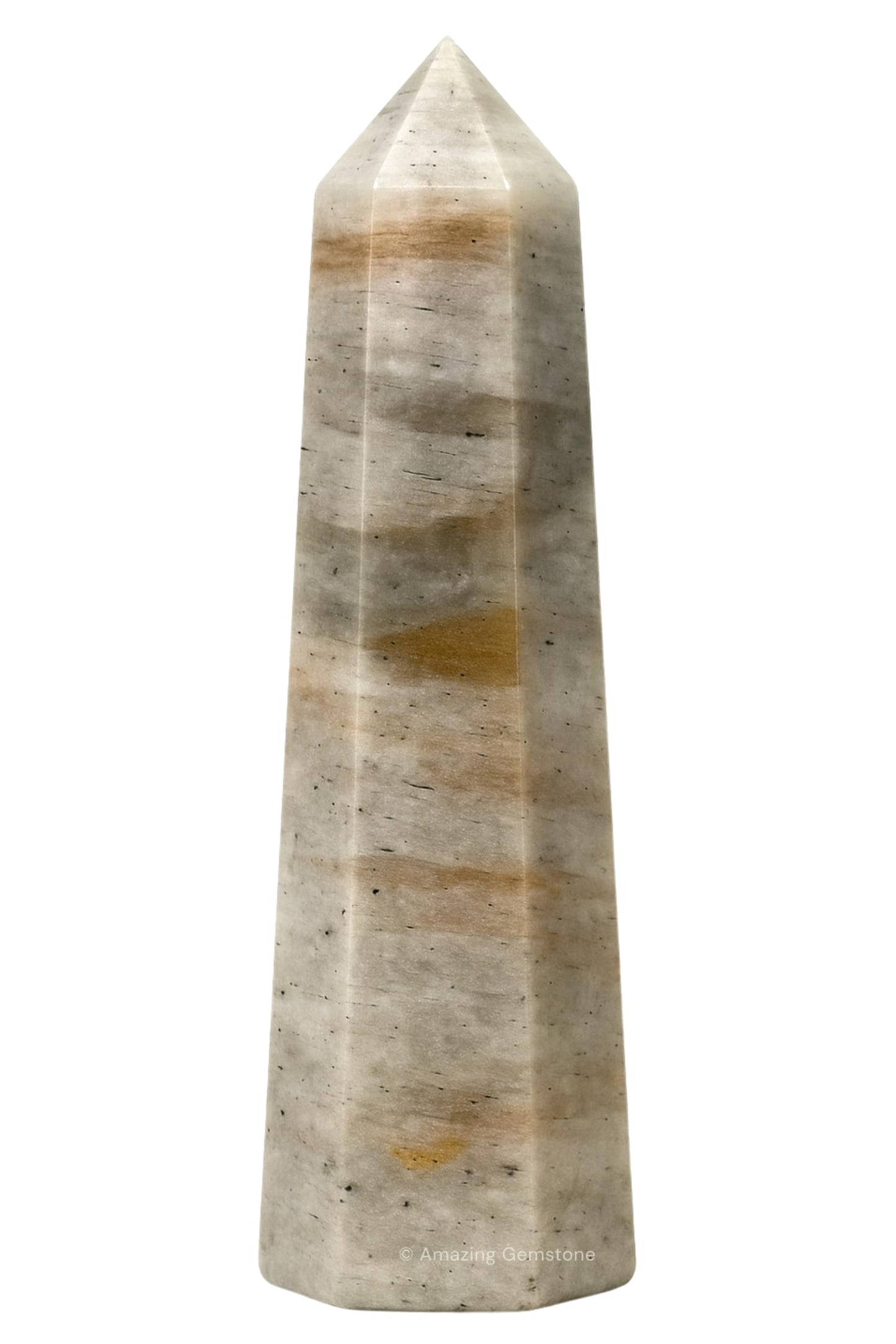 Amazing Gemstone Chrysoberyl Cats Eye Crystal Towers - Natural Healing Crystal Point Obelisk for Reiki Healing and Crystal Grid (3" to 4" INCH)