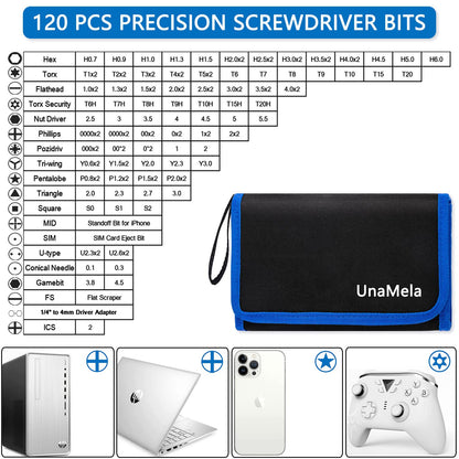PC Building Tool Kit 140-IN-1: Computer Tool Kit for Repair & Assembly, Precision Screwdriver Set with Magnetic Bits for Laptop, iPhone, MacBook, PS4/5, Xbox, Game Console