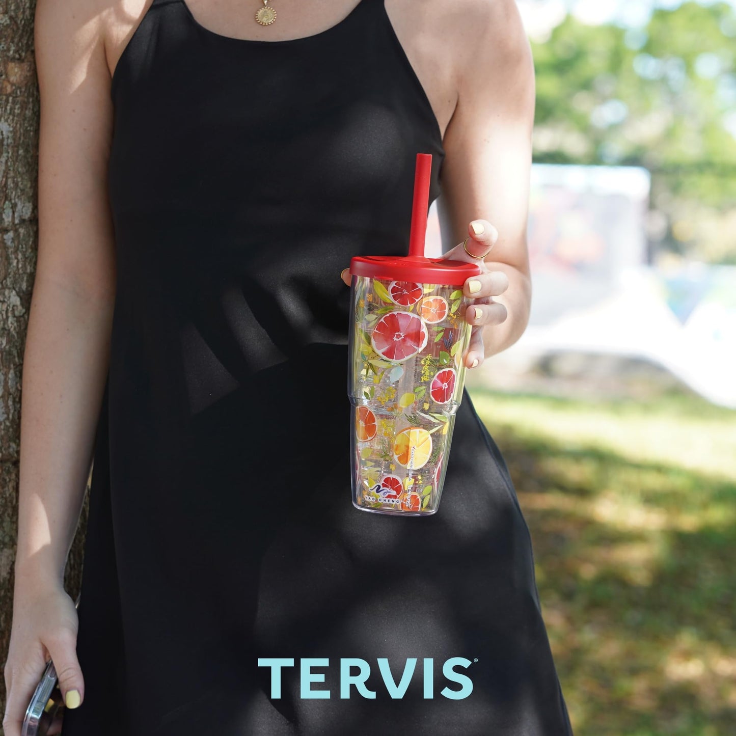 Tervis Halloween Beware Made in USA Double Walled Insulated Tumbler Travel Cup Keeps Drinks Cold & Hot, 24oz with Straw Lid, Classic