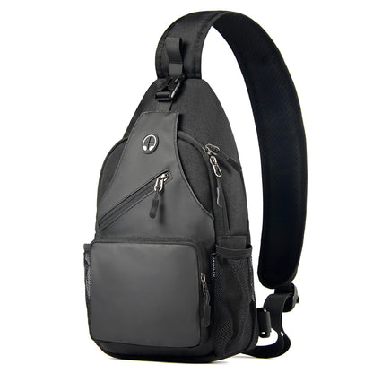 Javolto Sling Bag for Men Crossbody Backpack, Small Sling Backpack Mens Shoulder Bag, Casual Daypack Hiking Bag for Travel