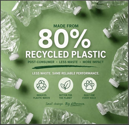 80% Recycled Plastic Dog Poop Bags – Extra Thick, Leak Proof Waste Bags, Big Dog Approved (Lavender, 540 Bags)