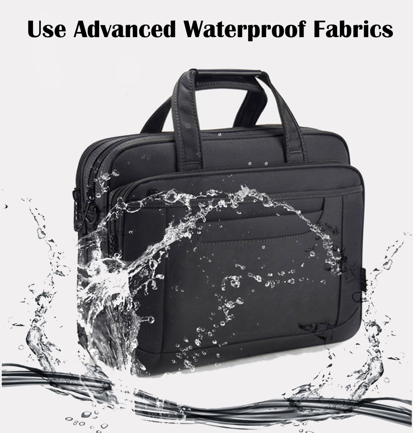 Briefcase Bag 15.6 Inch Laptop Messenger Bag Business Office Bag for Men Women, Shoulder Bag fit for Computer Notebook MacBook Hp Dell Lenovo Asus Apple