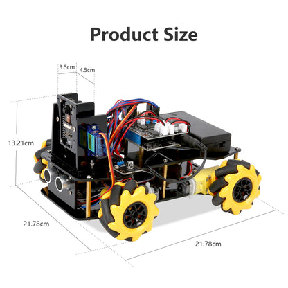 Robot Kit with 3MP Camera, Robotics Kit for Kids Ages 8–12 12-16 Compatible with Arduino & Scratch, App & Remote Control, STEM Toys Coding Robot Kit, Gift for Kids, Teens and Adults