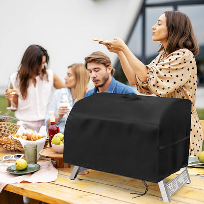 Jungda Grill Cover for Char Broil Grill2Go X200 Portable Propane Gas Grill, Waterproof Small Table Top BBQ Grill Cover, Heavy Duty 600D Outdoor Tabletop Grill Cover