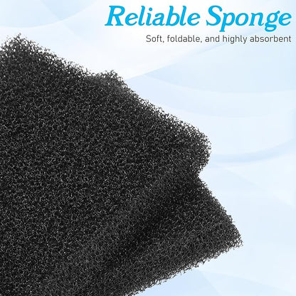 4 Pack Filter Sponge, Aquarium Sponge Aquarium Bio Sponges Filter for Fish Tank Filters Sumps Ponds Hydroponics 5.12" x 4.72" x 0.78"