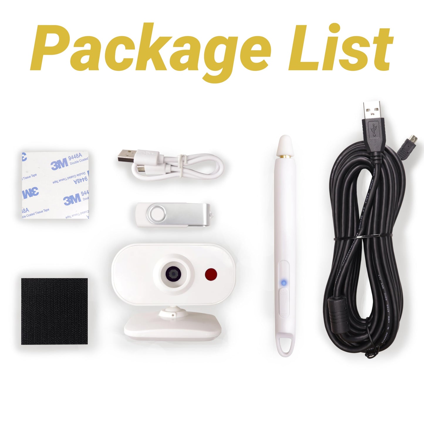 Interactive Whiteboard System -Smart Whiteboard with Electronic Pen, Compatible with Long Focus Projection, for Home Office Classroom and Presentation, Only for Windows