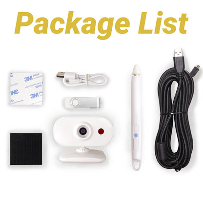 Interactive Whiteboard System -Smart Whiteboard with Electronic Pen, Compatible with Long Focus Projection, for Home Office Classroom and Presentation, Only for Windows