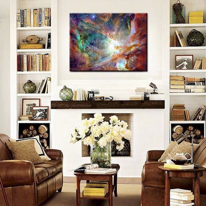 KREATIVE ARTS Canvas Prints Wall Art Cosmic Cloud Stars Nebula Night Sky Picture by NASA Modern Wall Decor Home Decoration Stretched Gallery Canvas Wrap Giclee Print Ready to Hang 24''x36''