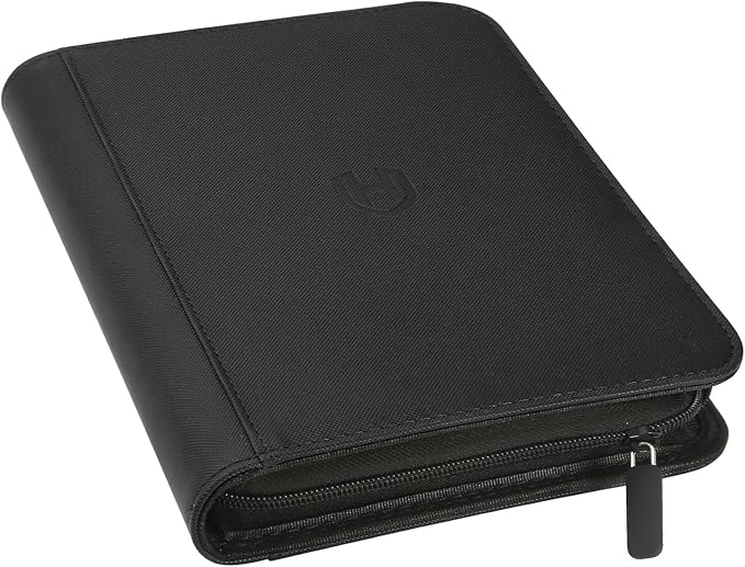 Card Binder 16 Pocket with Zipper, 1024 Pockets Trading Card Holder Book, Premium PU Cover Zip Folder Binder, Side Loading Carrying Case Binder Album for TCG, MTG, Sports Cards, Game Cards