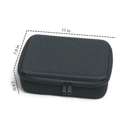 SORNDIF Large Travel Watch Case 5Slot Portable Jewelry Box Versatile Watches Sunglasses Organizer Rings Eyeglasses Zippered Carrying Bag Men
