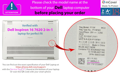 mCover Case Compatible ONLY with 2022～2023 16" Dell Inspiron 7620 2-in-1 Inspiron 5620/5630 Clamshell Windows Computer (NOT Fitting Any Other Dell Models) - Pink