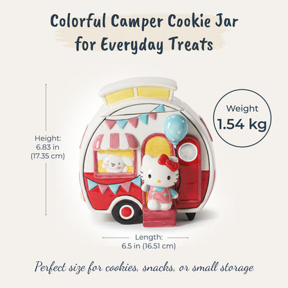 Blue Sky Clayworks Hello Kitty and My Melody Camper Cookie Jar, Home & Kitchen Accessories, Ceramic, 23801