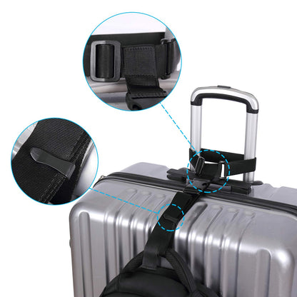 Vigorport Luggage Connector, Straps for Suitcase, Add A Bag Adjustable Attachment Accessories 1.25" Endless for Connect Your 3 Luggage Together-2 Pack
