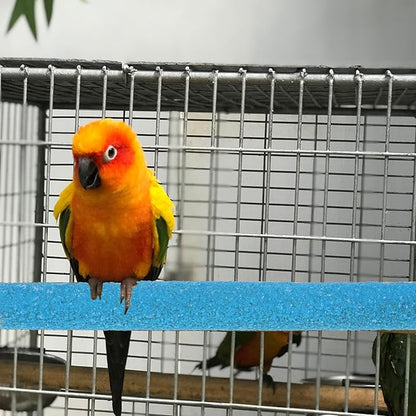 Bird Perches for Cage, 2 PCS Parrot Perch Bird Cage Perch Toy Paw Grinding Stick Cages Wooden Grinding Claw Sticks Sanded Surface Cages Toy for Parakeets Finches Parakeet Toys Birdcage Accessories