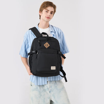 abshoo 32L Backpack for School College Bookbag Middle High School Backpacks Casual Daypack Travel Backpack (Black)