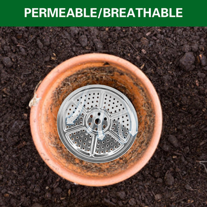 6 PCS Planter Insert for Large Pots, 9''/11''/12'' Stainless Steel Flower Pot Filler with Drainage Holes, Elevate Plants to Reduce Soil Usage, for Tall or Short Planters for Indoor & Outdoor Use