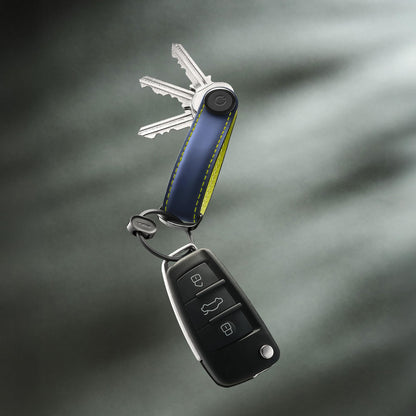 orbitkey Matte Leather Key Organiser - Cyber