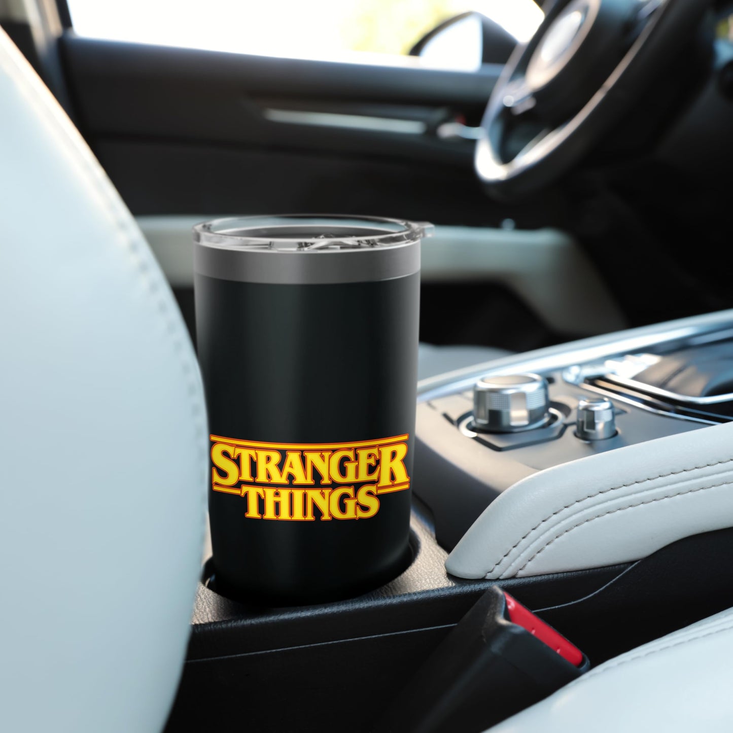 Stranger Things Halloween Spooky Strange Red Logo Stainless Steel Insulated Tumbler