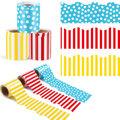Kisston 120 Feet Bulletin Board Border Classroom Bulletin Board Decor Set Self Stick Back to School Chalkboard Whiteboard Decorations for School Office Classroom Decor Party Supplies