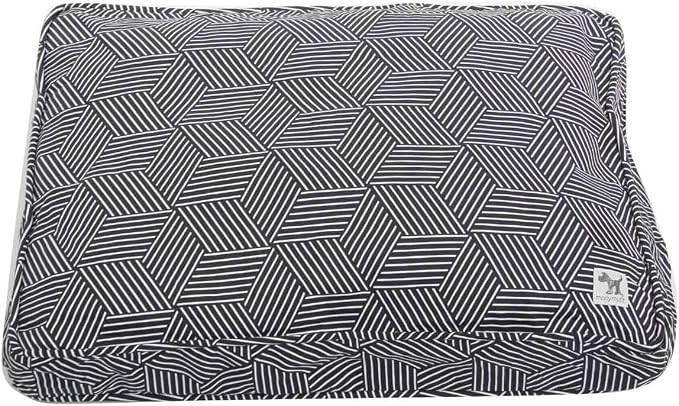 Molly Mutt Dog Crate Pad Cover, 100% Cotton Canvas Cover for Dog or Puppy Crate Bed, Durable, Washable, and Free of Harmful Chemicals, Pre-Shrunk, 42"x28"x2.5", Rough Gem