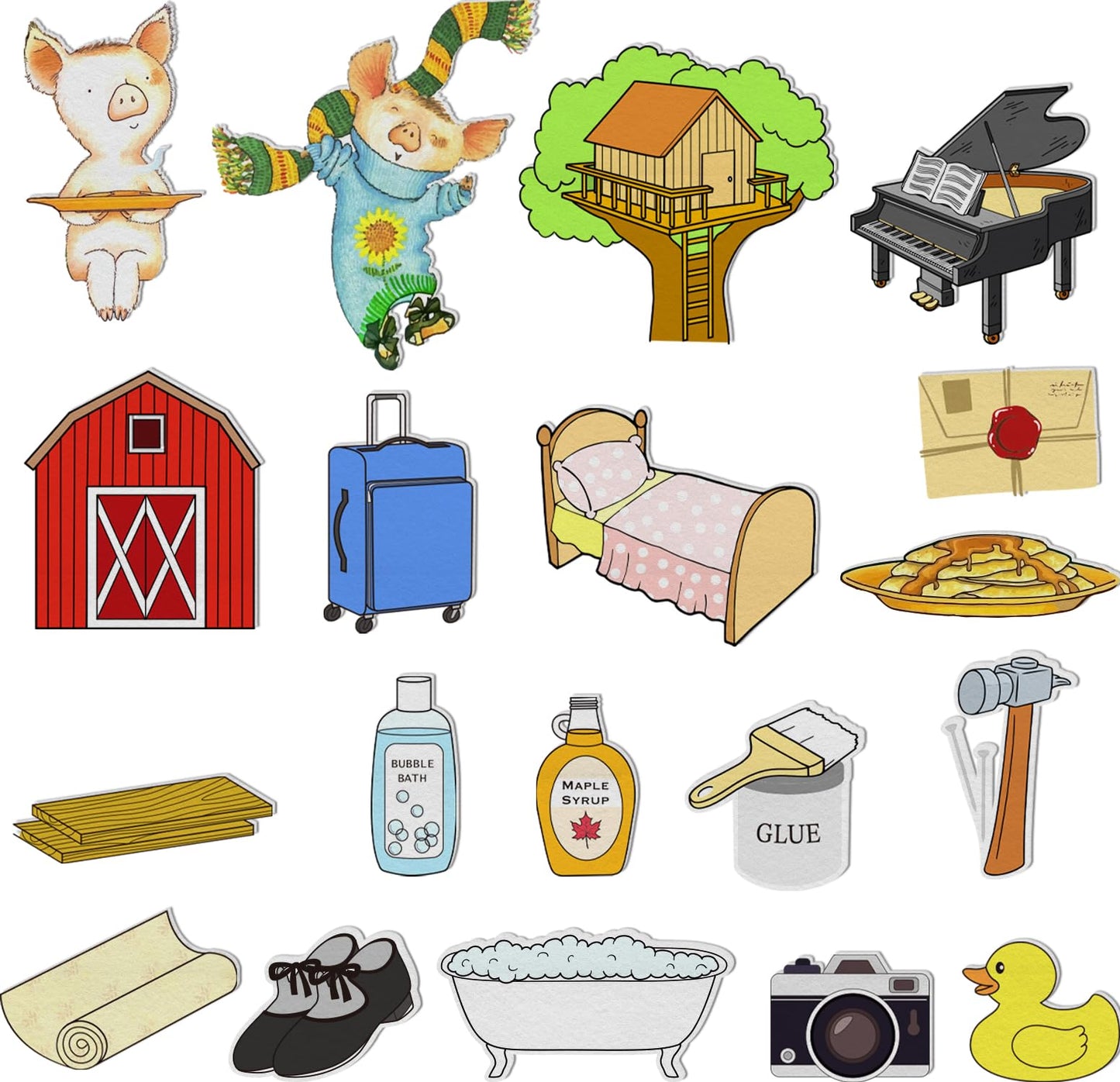Thryvomniq If You Give a Pig a Pancake Story Time Felt Toys Felt Board Story Sets Performance Props Kindergarten Storytelling Learnning Activity