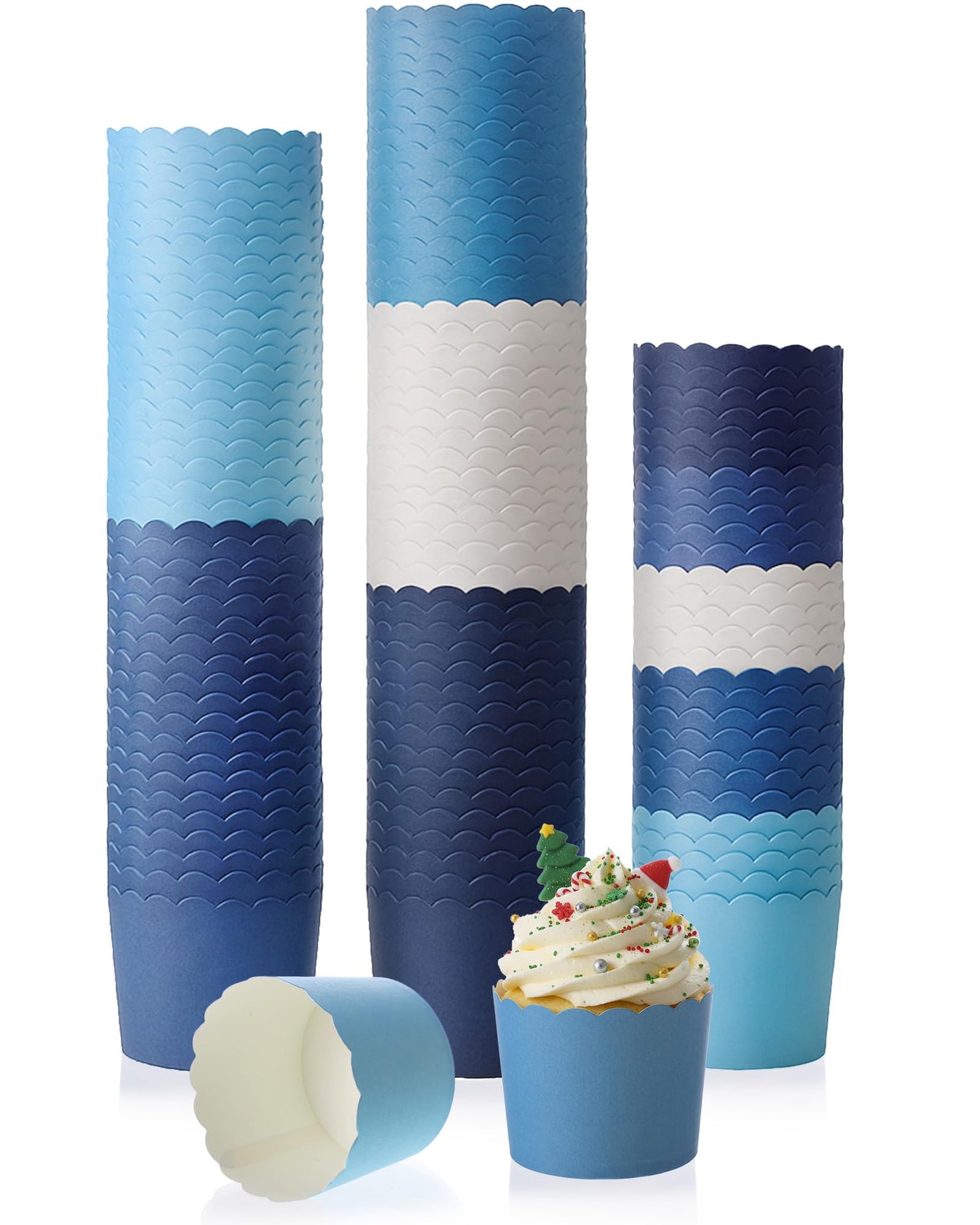 Havawish 250 Pcs Paper Baking Cups Cupcake Baking Cups 2.4 Inches Muffin Liners for Wedding Birthday Baby Shower Party Accessories