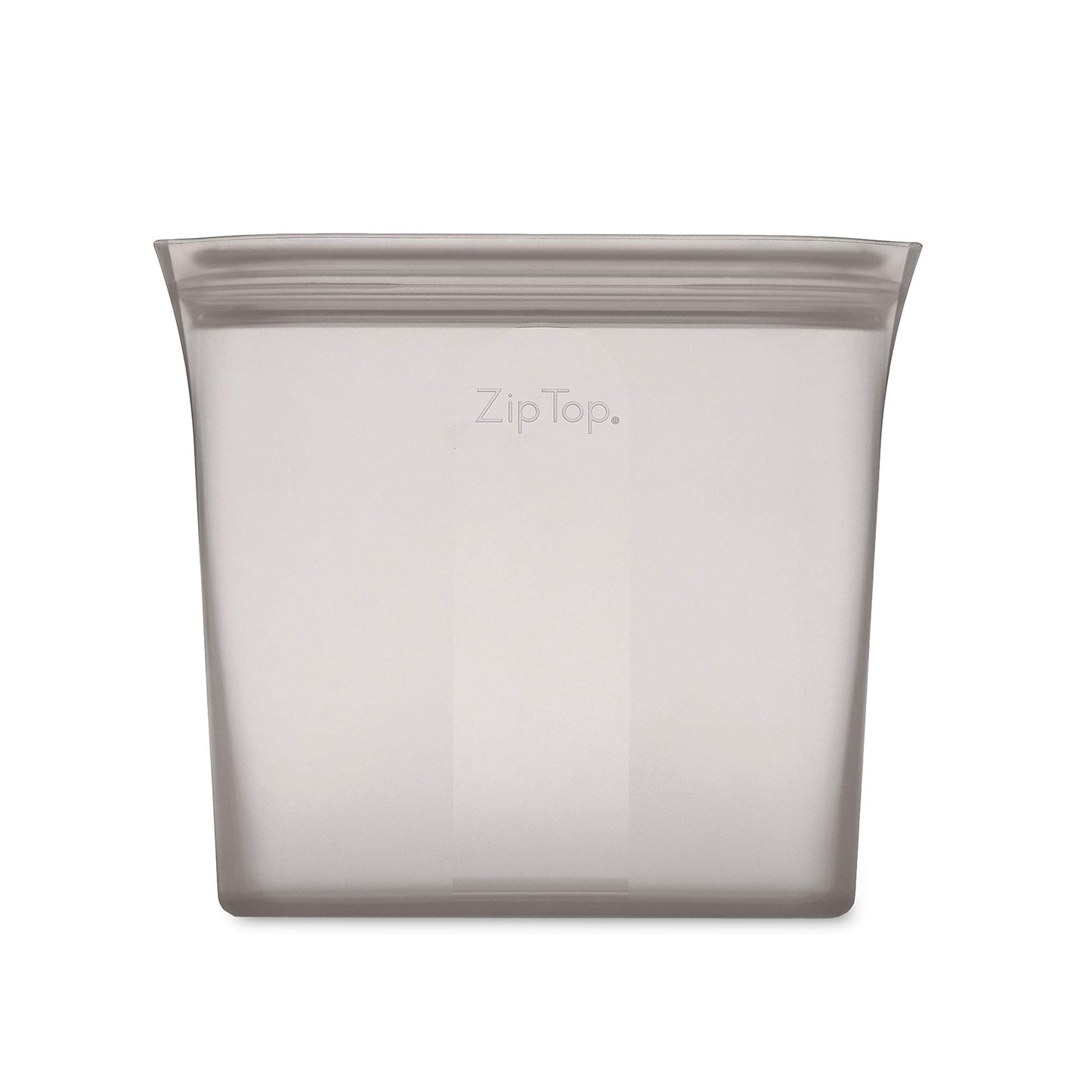 Zip Top Reusable Food Storage Bags | Medium Dish [Frost] | Silicone Meal Prep Container | Microwave, Dishwasher and Freezer Safe | Made in the USA