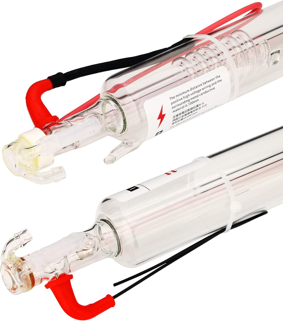 LD-Teemm CO2 Laser Tube, 150W CO2 Laser Tube with Coating 150 watt Length 1650mm Dia. 80mm, Wire Pre-Connected for CO2 Laser Cutter Laser Engraving Cutting Machine
