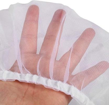 4 Colors Ventilated Nylon Bird Cage Cover Shell Seed Catcher Pet Products Large Size Bird Cage Seed Catcher Seeds Guard Parrot Nylon Mesh Net Cover Stretchy Shell Skirt Traps Cage Basket Soft White